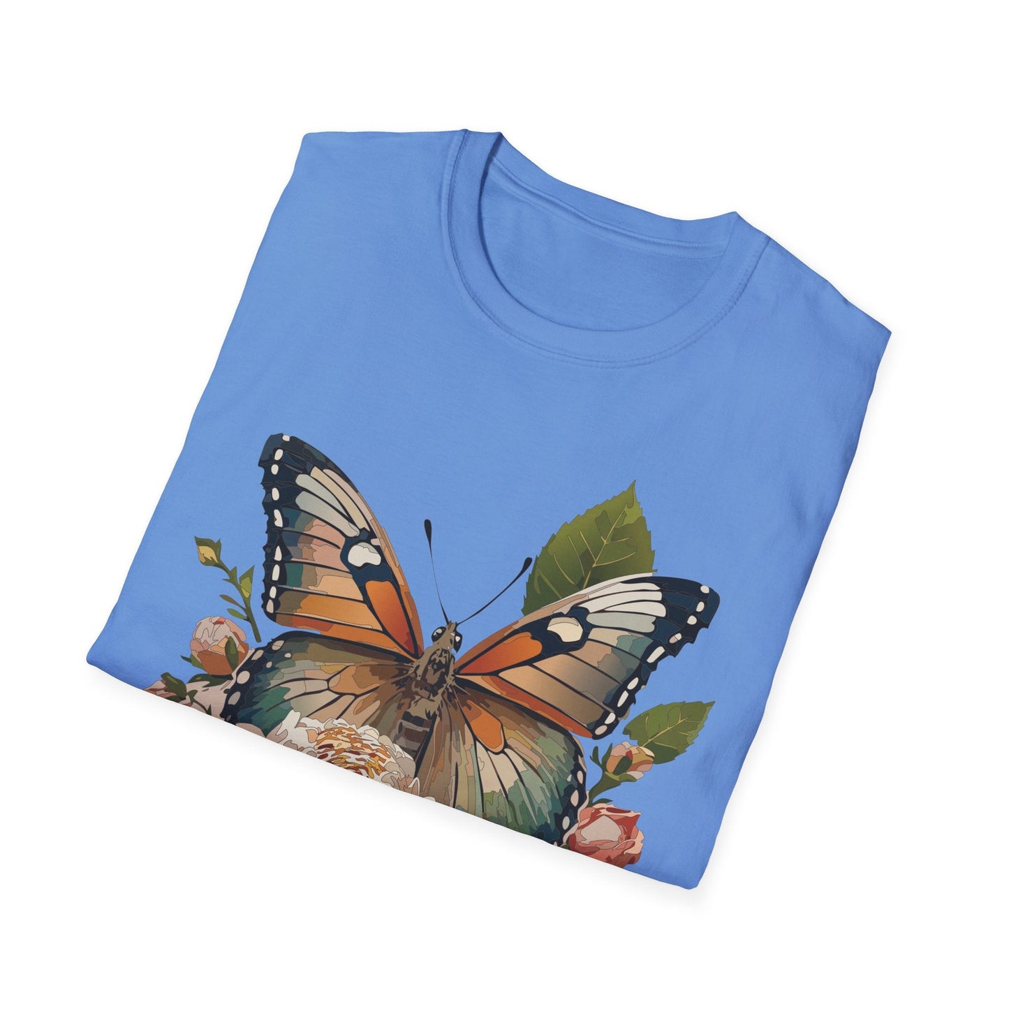 Monarch Butterfly Shirt Unisex Softstyle Cotton Tee Short Sleeve Gildan 64000 Everyday Wear