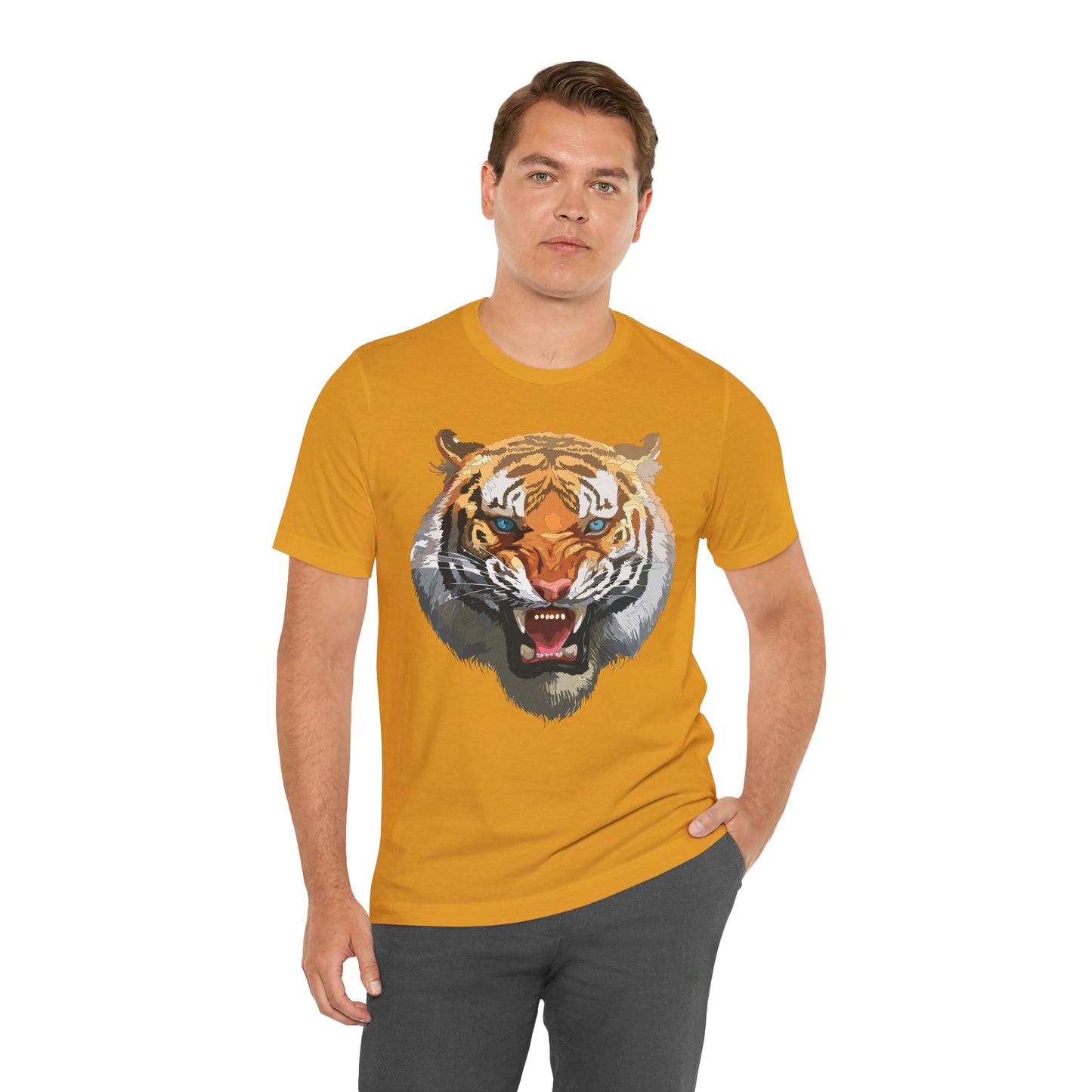 Tiger Shirt, Animal Shirt, T-Shirt with Tiger, Art Design Tee, Wild Animals Tees, Safari T-Shirt, Graphic Design Tee 15