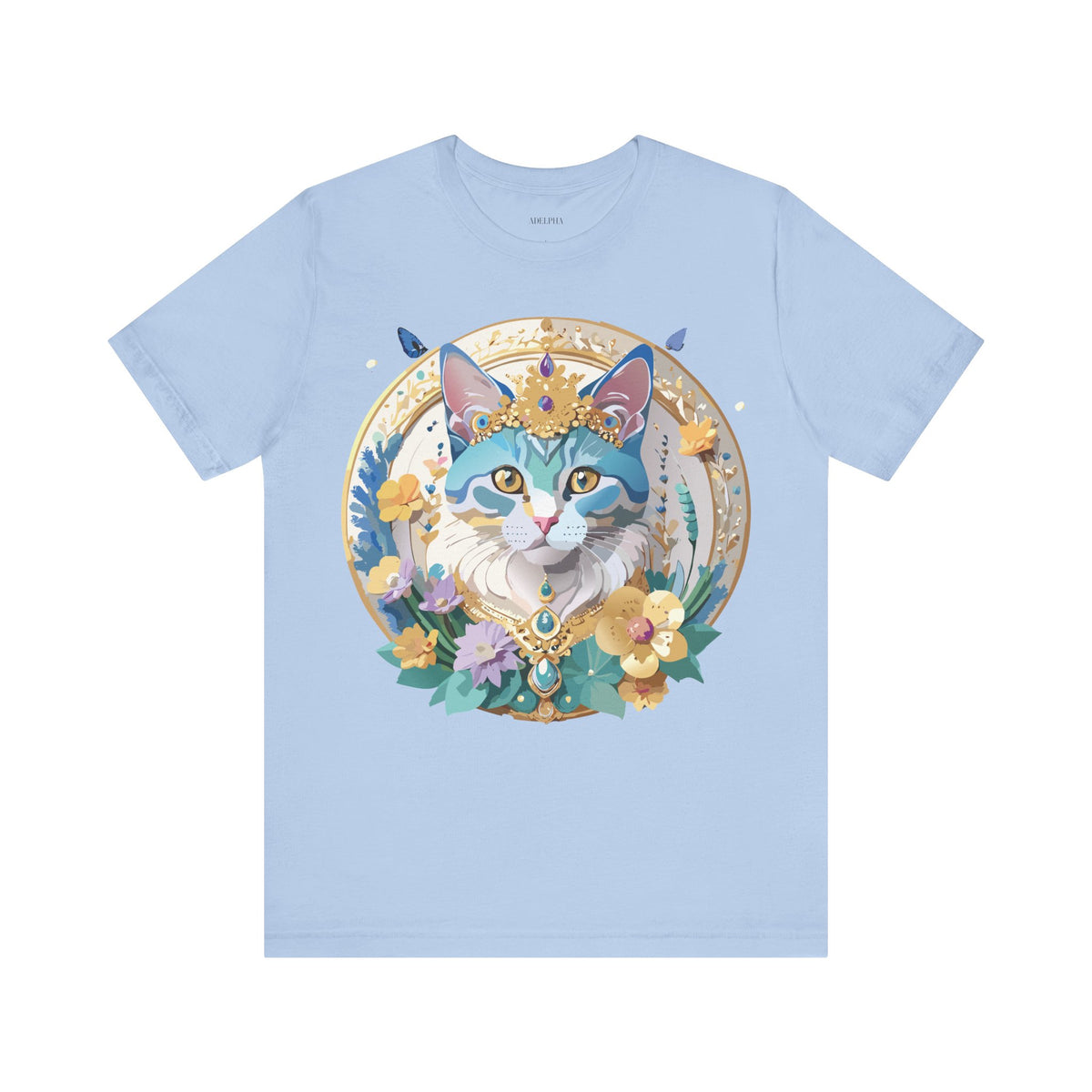 Medallion Graphic Unisex Cotton Bella+Canvas Tee with Art Design d44