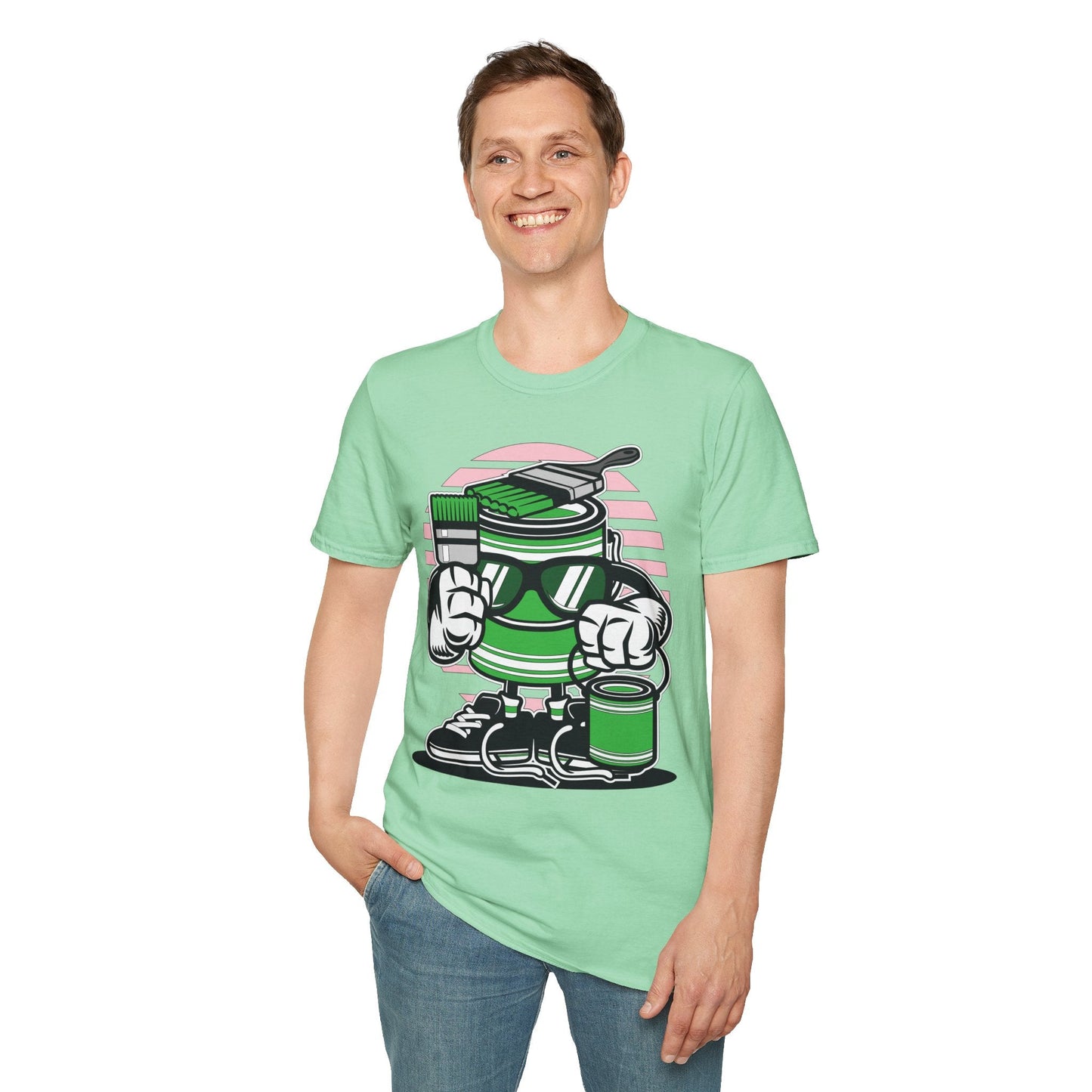 Cartoon T Shirt Animation Tee Funny Graphic Shirt For Unisex Gildan Softstyle 64000 Art Design