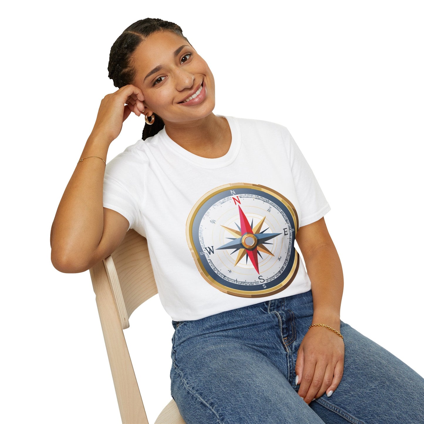 Compass Navigator Graphic Tee Unisex 100 Cotton 22