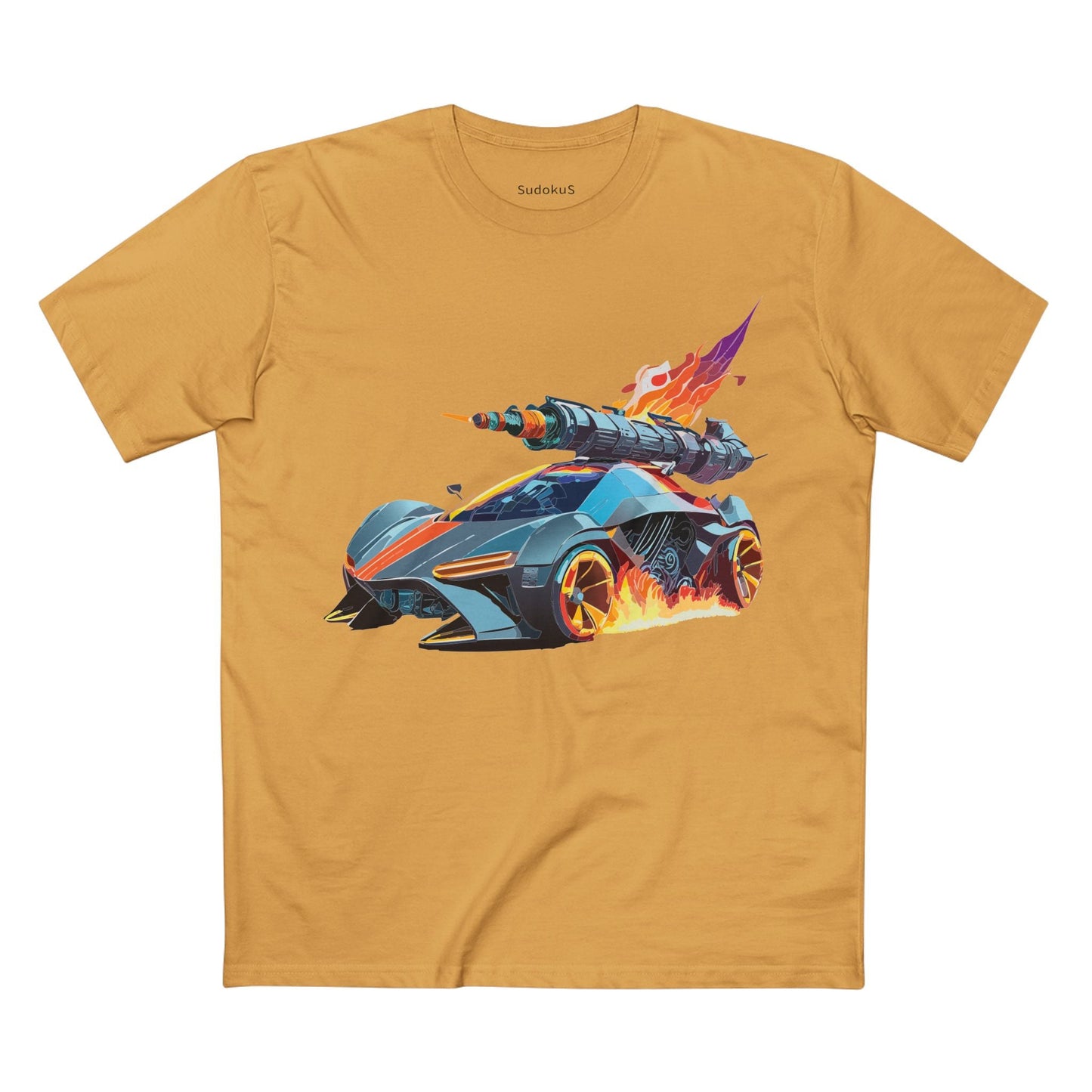 Car Graphic Unisex 100 Cotton Staple Tee 17