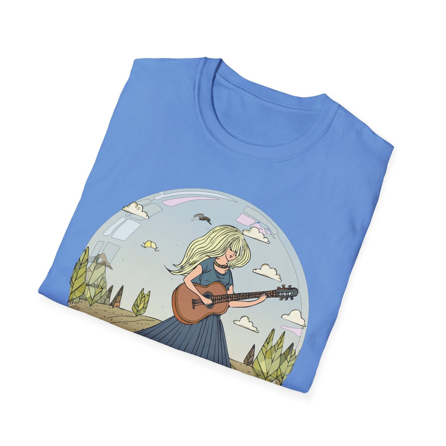 Womens Graphic T Shirt Art Design Tee Softstyle Cotton Ring-Spun Unisex Short Sleeve