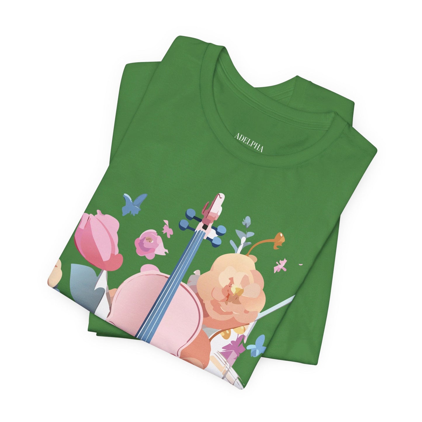 Music Graphic Unisex 100 Cotton Vintage Art with Musical Elements Tee 9