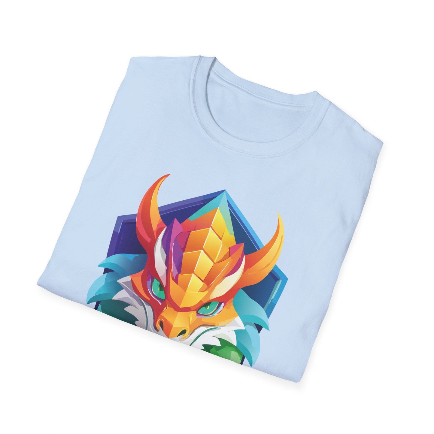 Dragon Graphic Unisex Cotton Softstyle Art Design Tee With Animals 6