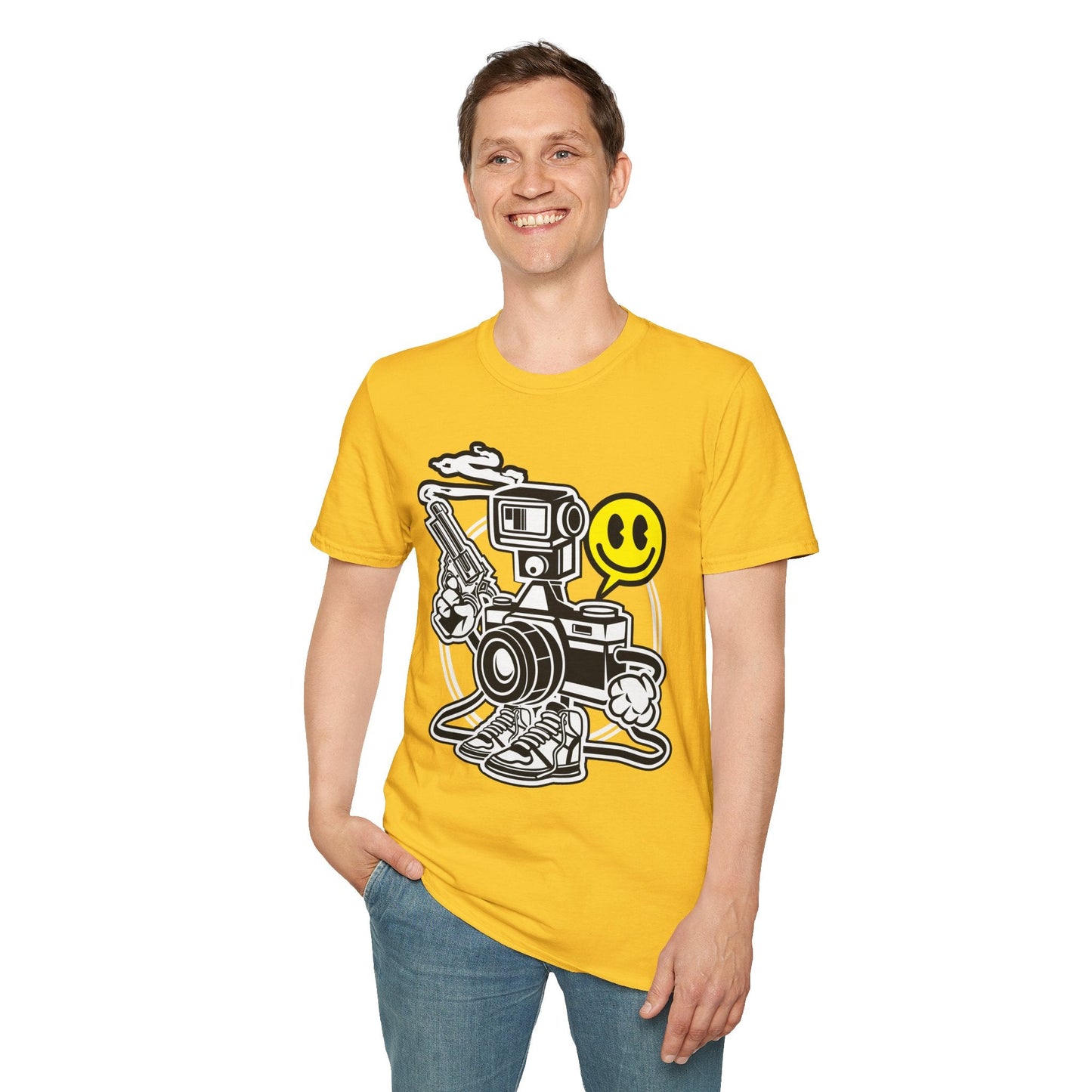 Cartoon T Shirt Animation Graphic Tee Unisex Funny Tee Shirt Gildan Softstyle 64000