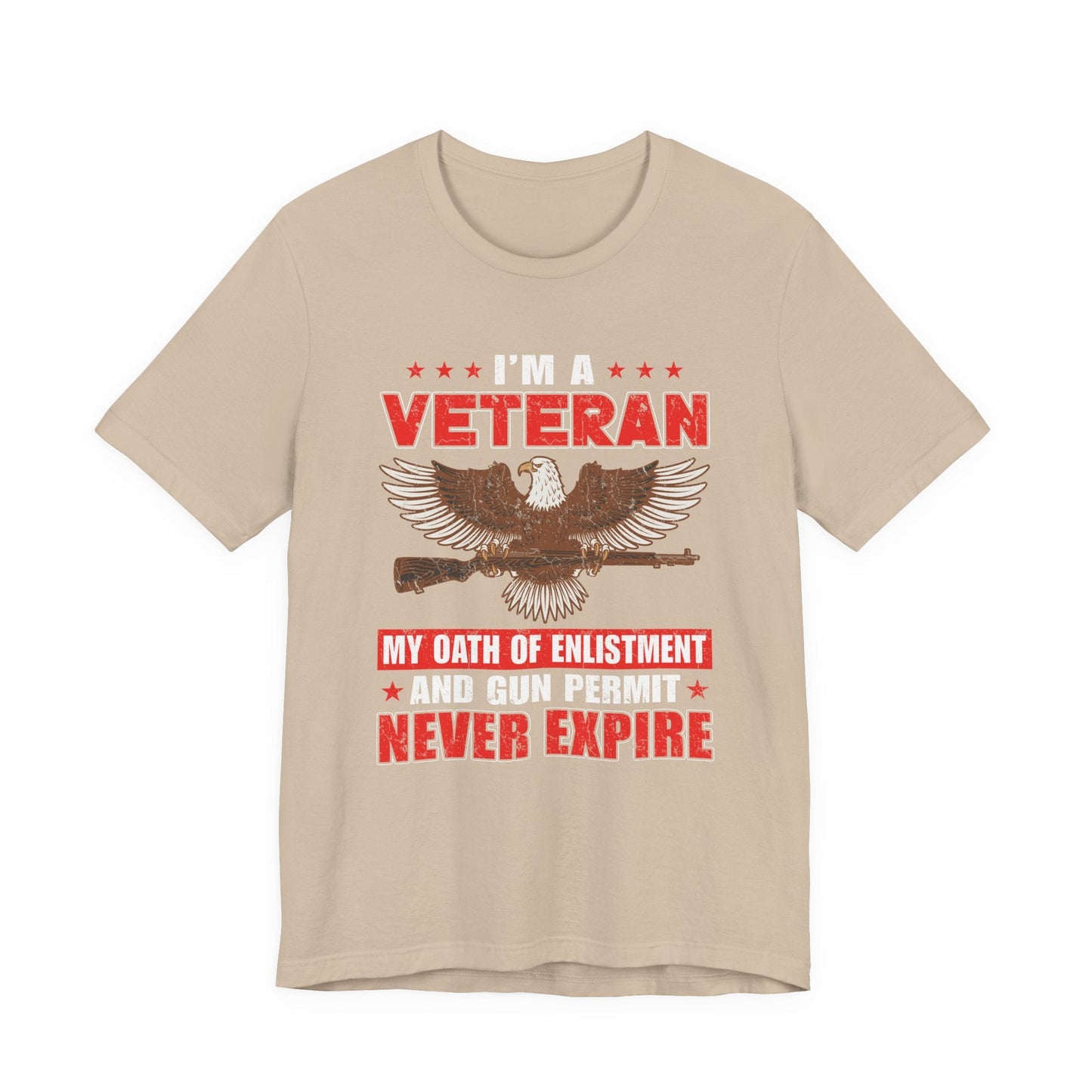 Army Veteran Patriotic Graphic Design Unisex Cotton T-Shirt v35