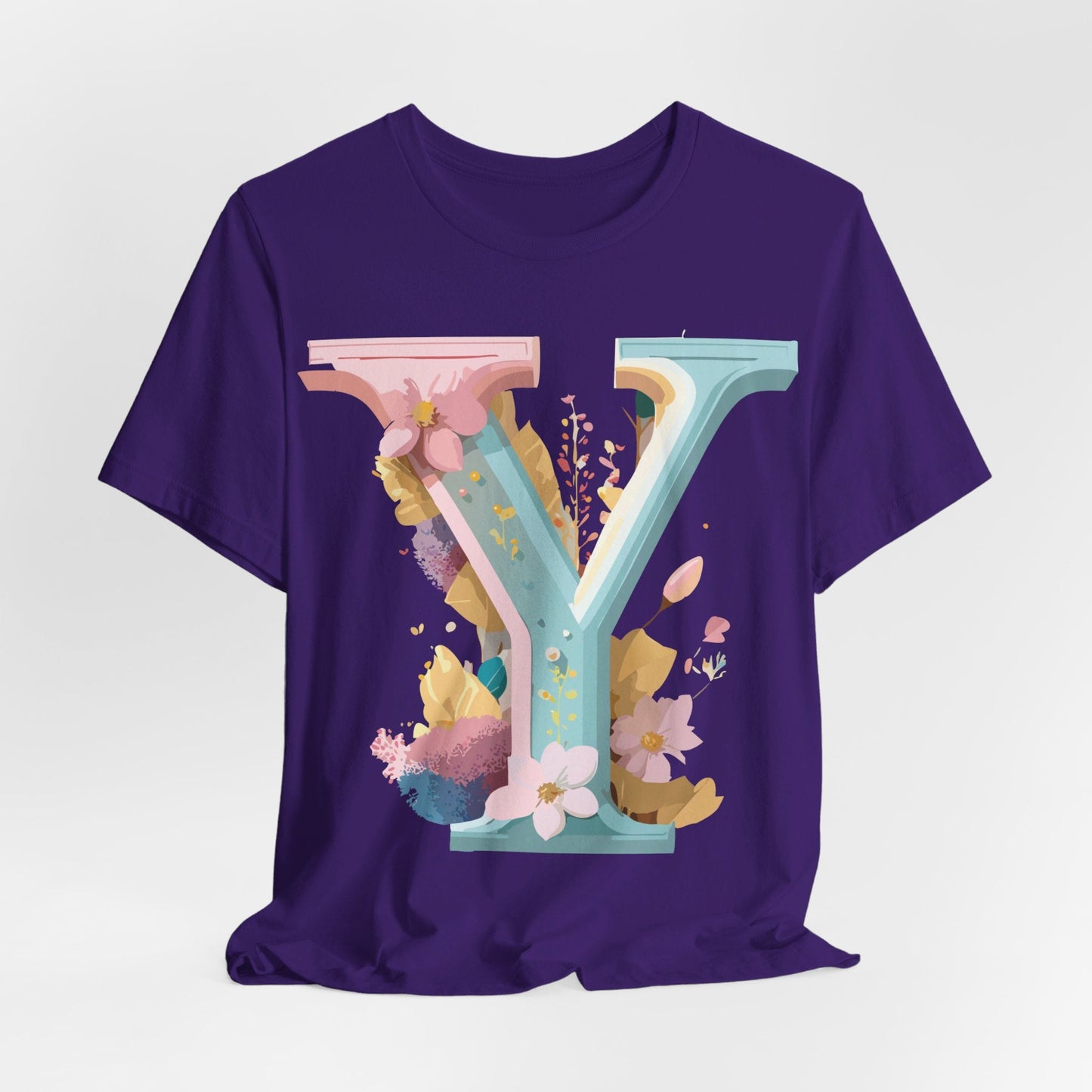 Letter Y Shirt Unisex Graphic Tee Vintage Inspired Artwork Adelpha Short Sleeve Design