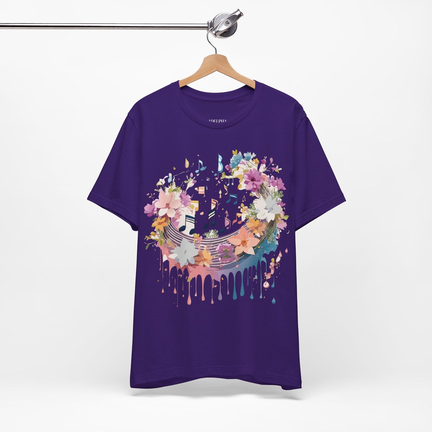 Adelpha Music T Shirt Unisex Graphic Tee With Vintage Inspired Artwork Short Sleeve