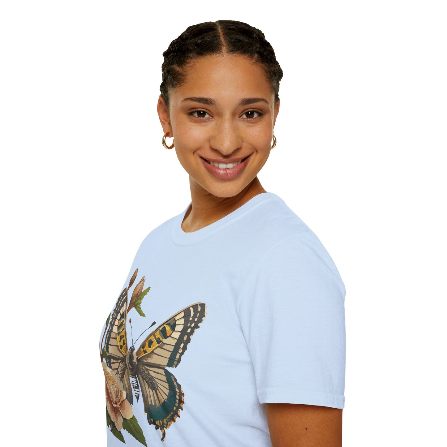 Butterfly Shirt Unisex T Shirt Monarch Butterfly Gildan Softstyle 64000 Cotton Tee