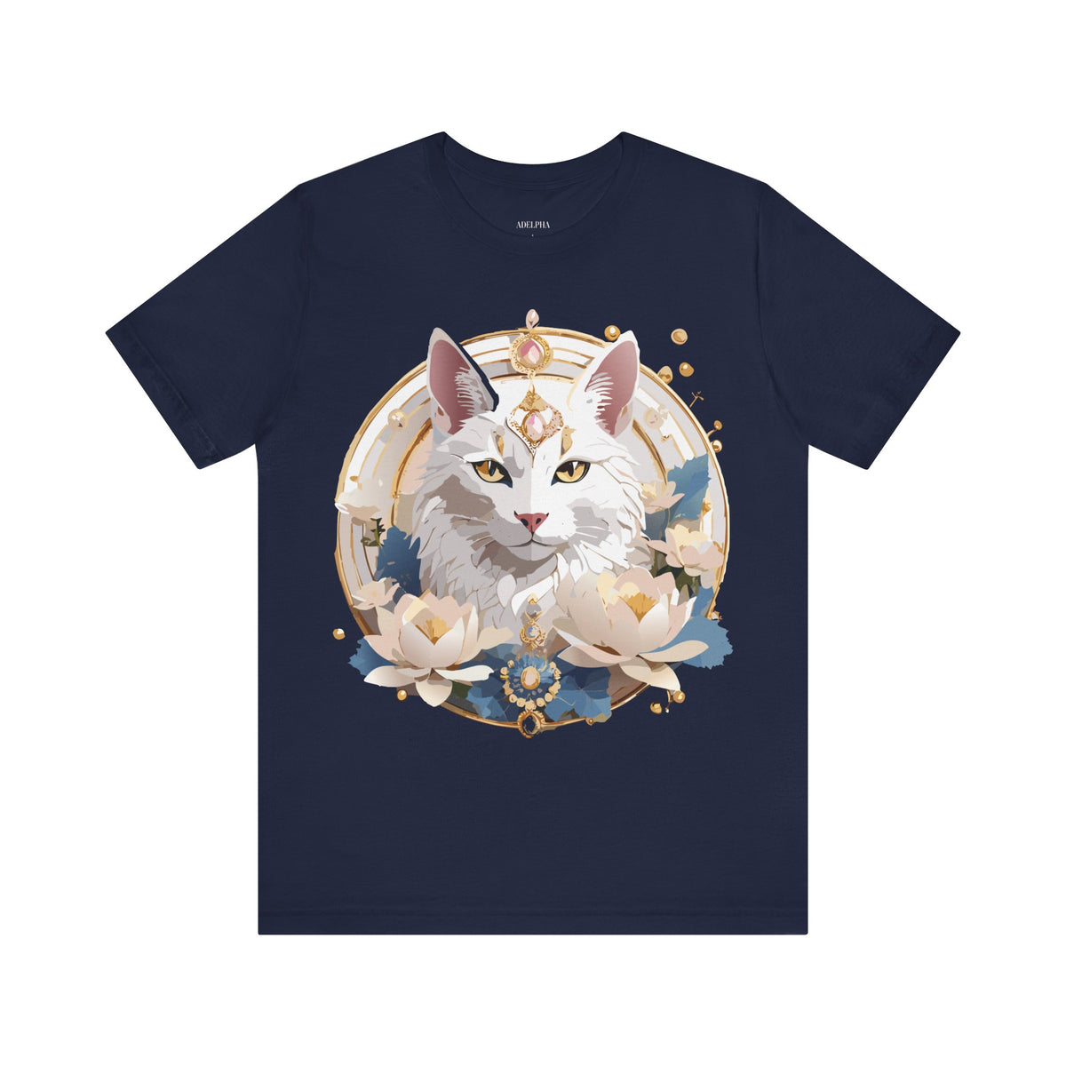 Medallion Graphic Unisex Cotton Bella+Canvas Tee with Art Design d75