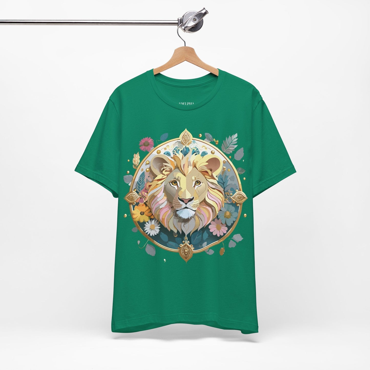 Adelpha Medallion Graphic Tee Unisex Short Sleeve Vintage Inspired Art Design Shirt