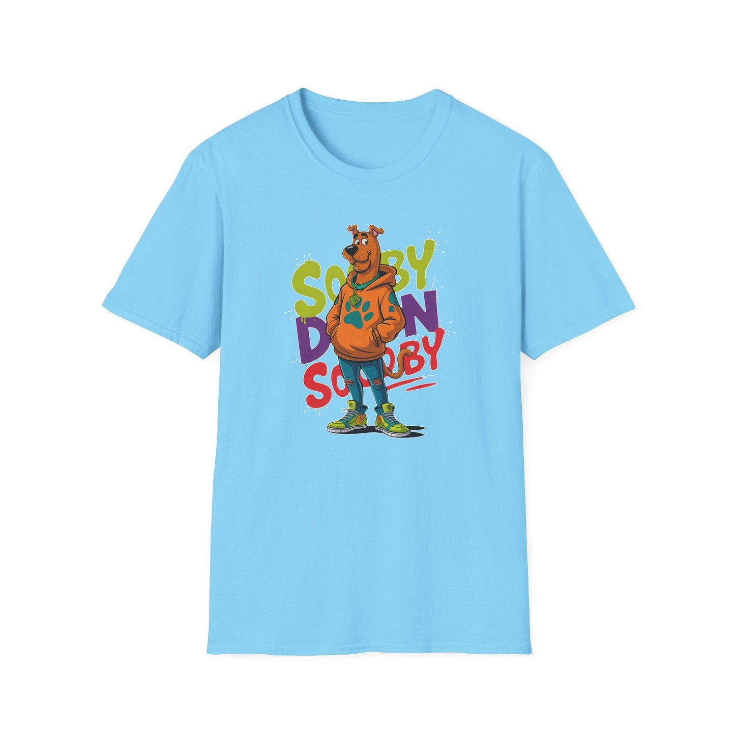 Unisex Cartoon T Shirt With Animation And Funny Animals Tee Gildan Softstyle 64000