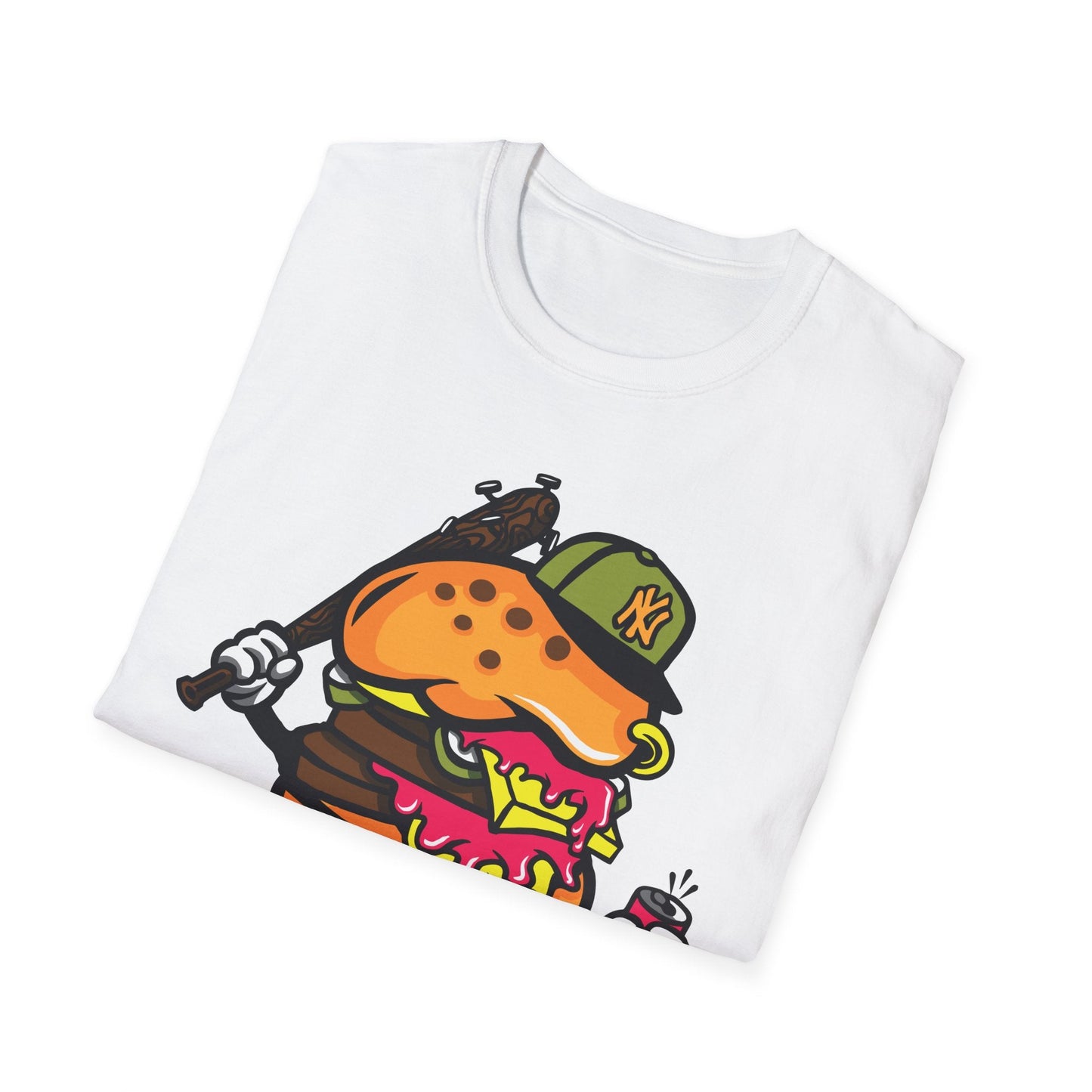 Unisex Cartoon T Shirt Funny Animation Tee Gildan Softstyle 64000 100 Percent Cotton