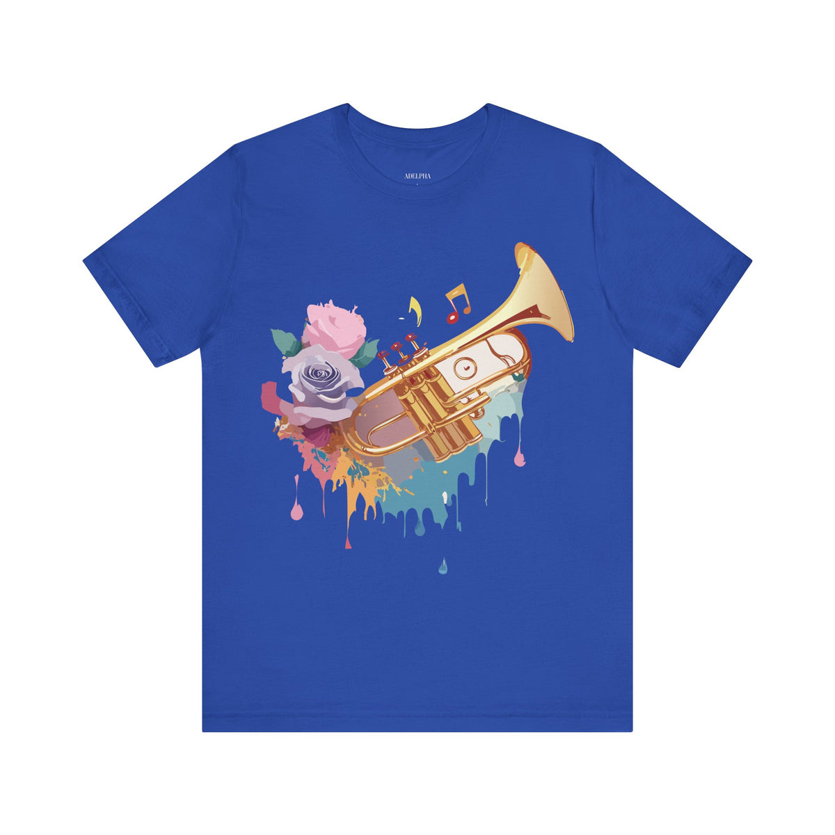 Music Graphic Unisex Cotton Bella+Canvas Tee with Art Design m114