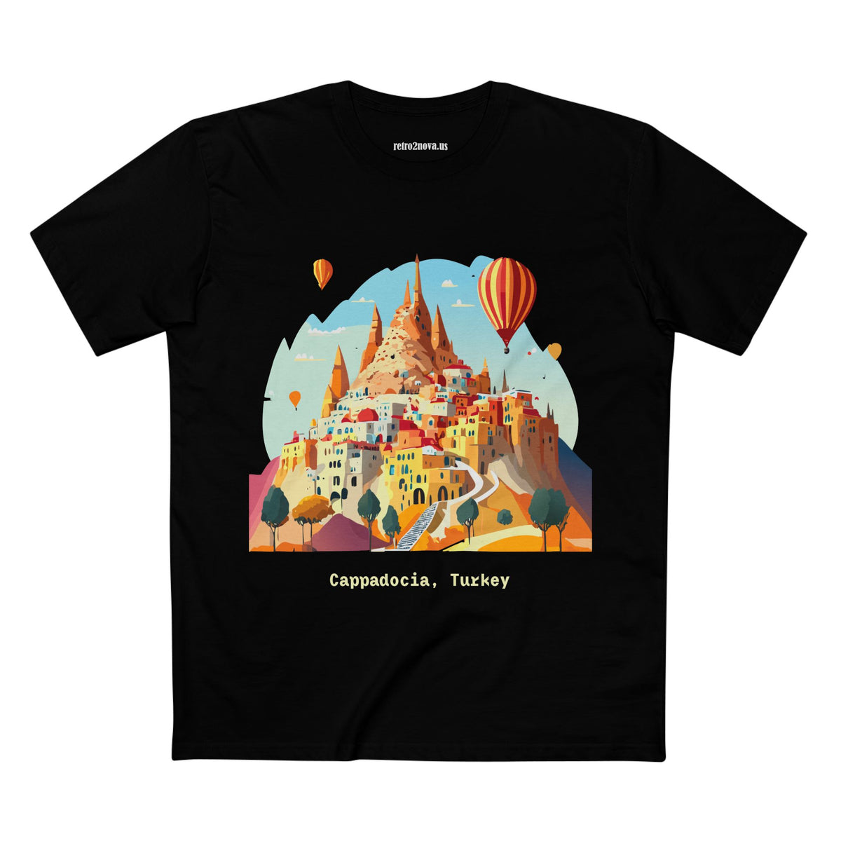 Cappadocia Hot Air Balloons Tee | Turkey Travel Illustration