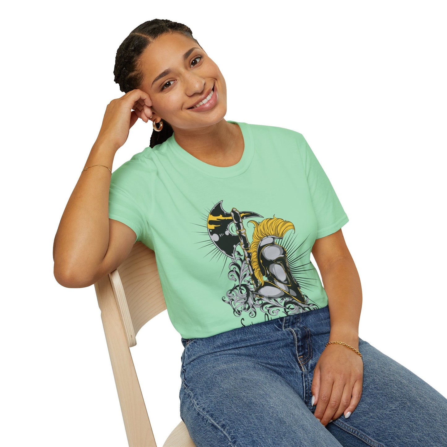 Unisex Art Graphic Shirt 100 Percent Ring Spun Cotton Softstyle Tee For Everyday Comfort And Style