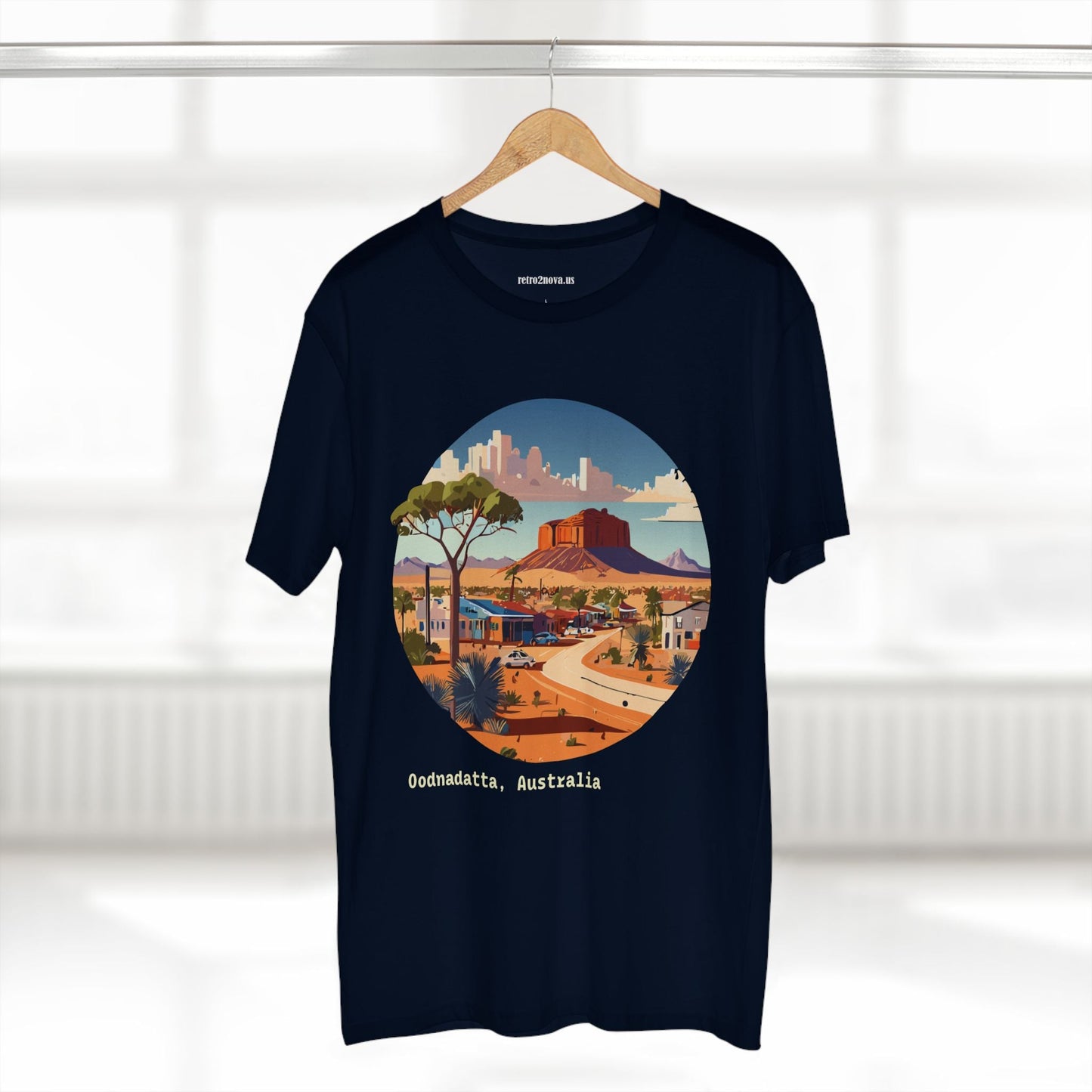 Travel Shirt Australia Original Art Design Unisex Premium Cotton Staple Tee By Retro2Nova