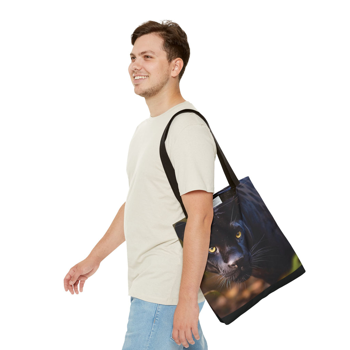 Bolsa de lona con estampados abstractos