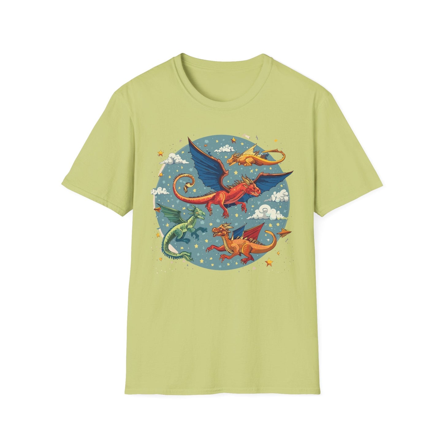 Dragon Graphic Unisex 100 Cotton Tee with Animal Artwork Design 12