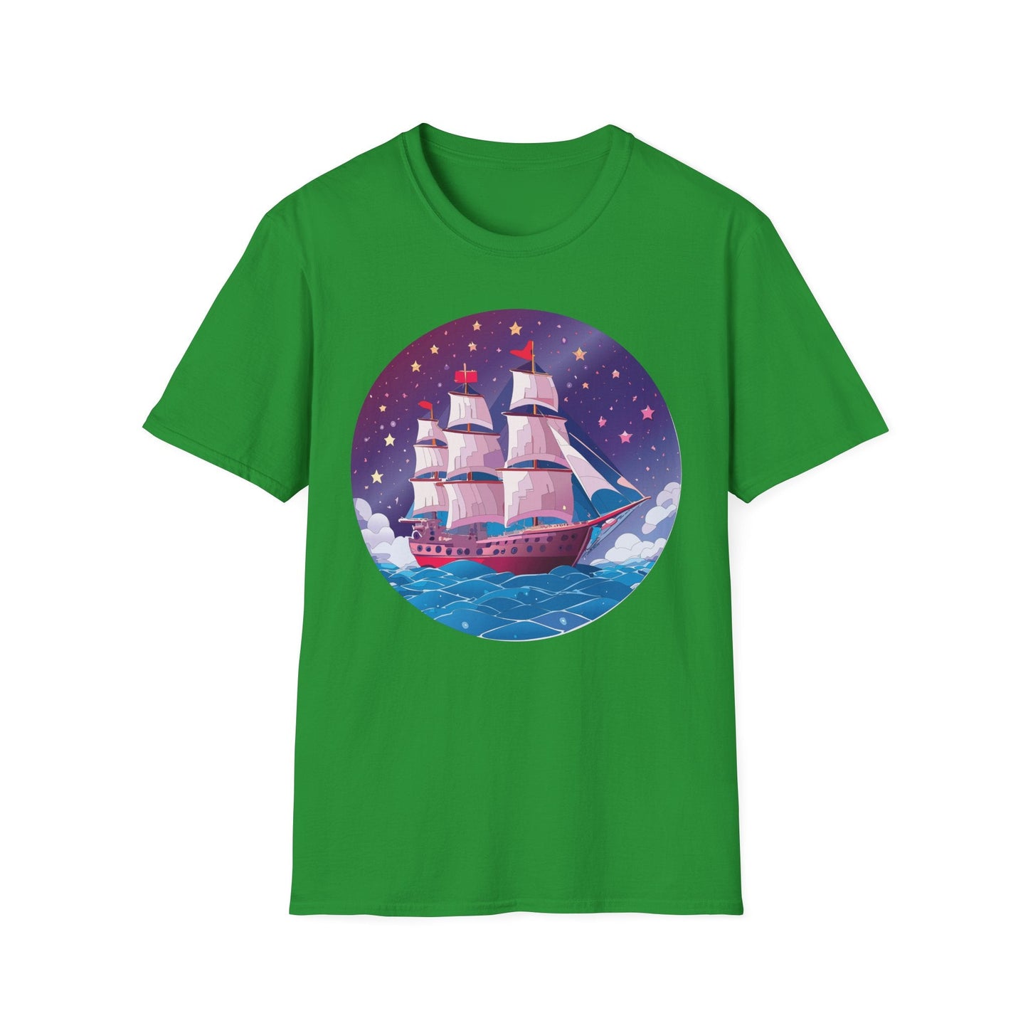 Ship T Shirts Frigate Vessel Tee Unisex Softstyle 64000 Gildan Ring Spun Cotton T Shirt