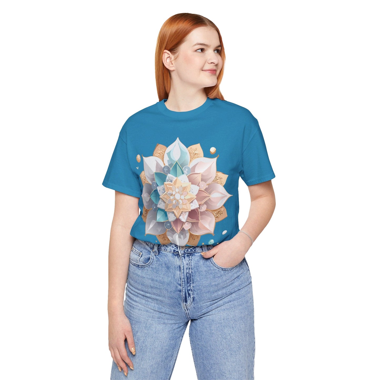 Mandala Graphic Tee Unisex Vintage Inspired Art Design Shirt By Adelpha Premium Artwear