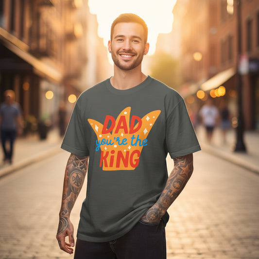 Fathers Day Graphic Garment Dyed Cotton Comfort Colors Relaxed Fit T-Shirt