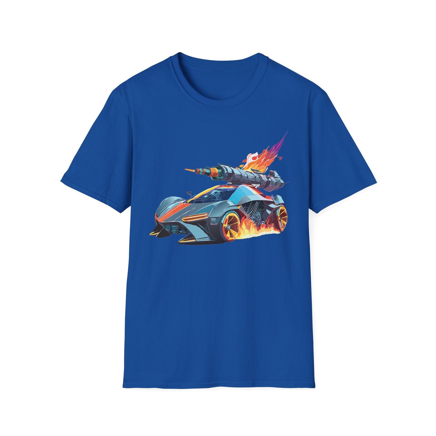 Car Graphic Unisex Cotto Softstyle Art Design with Hot Wheels Artwork Tee 5