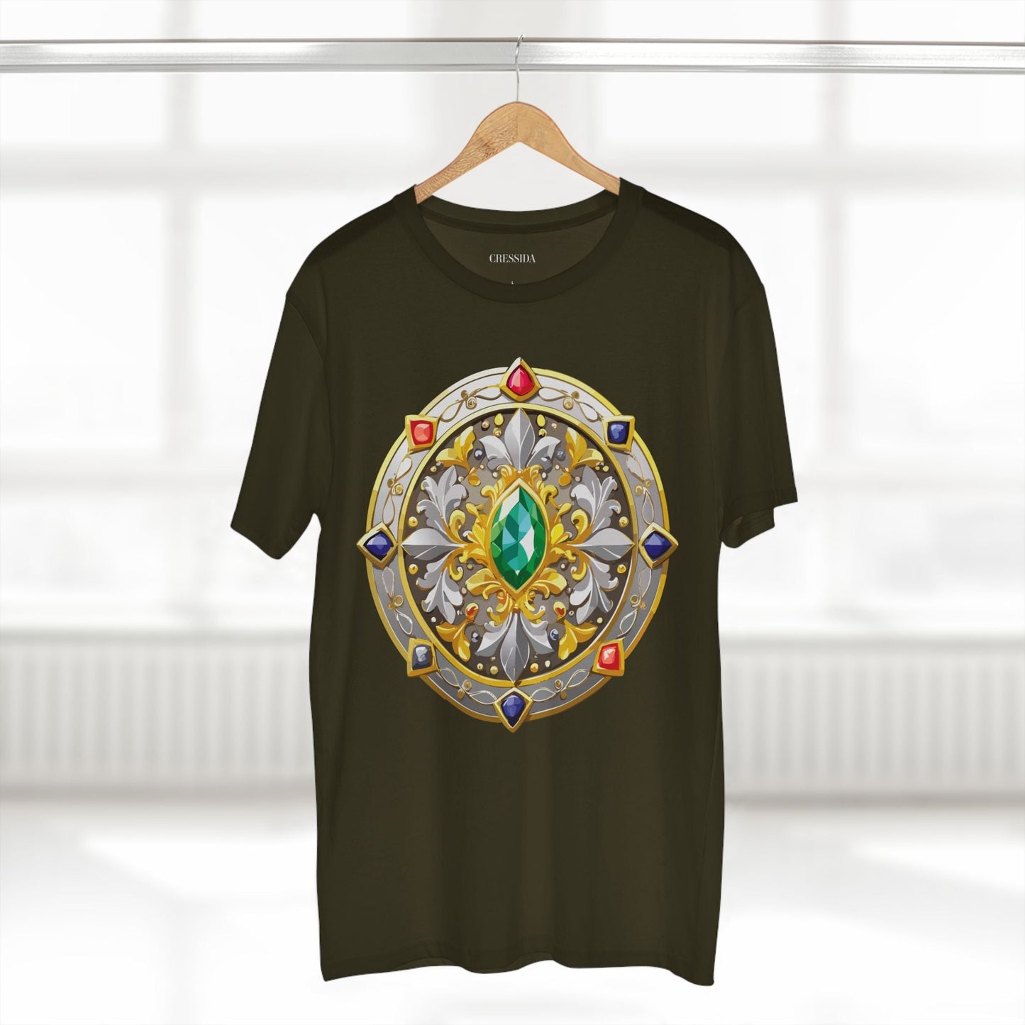 Medallion Graphic T-Shirt Unisex 100 Cotton With Gold Art Design Medal Tee 5