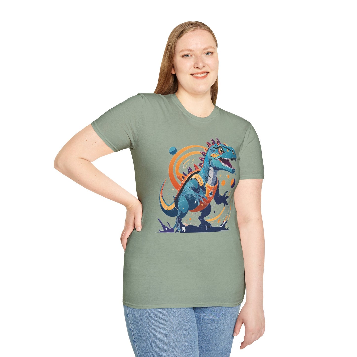 Unisex Alien T Shirt Cosmos Tee With Alien Design Gildan Softstyle 64000 Ring Spun Cotton