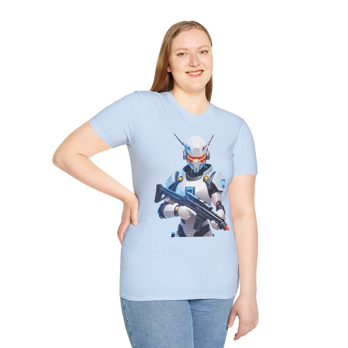 Robocop Graphic Unisex Cotton With Cyber Man Artwork Tee 1