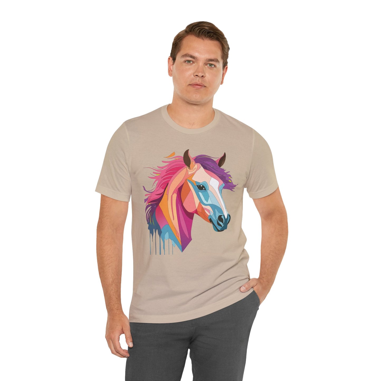 Unisex Animal Shirt Art Design Short Sleeve With Wild Animals Graphic Print Comfort Tee