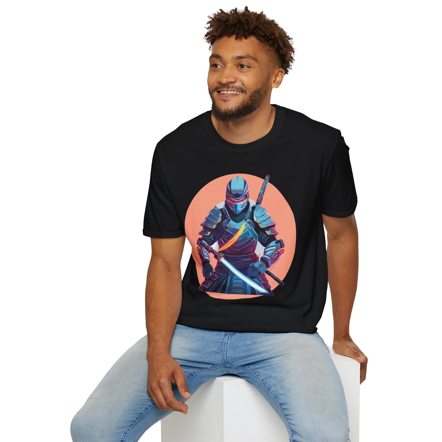 Samurai Shirt Unisex T Shirt 100 Percent Ring Spun Cotton Softstyle Tee Gildan 64000