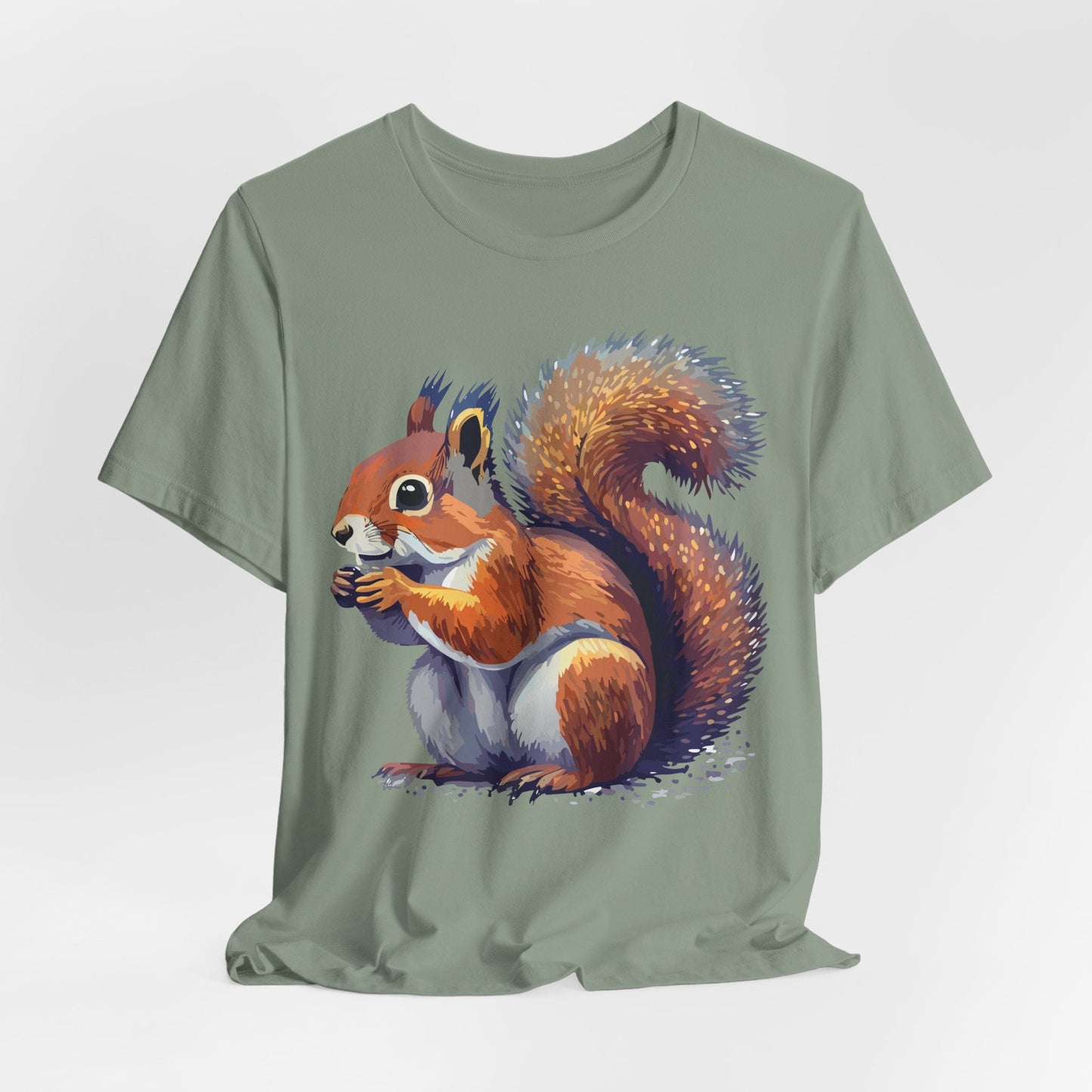 Unisex Animal Print Tee Shirt With Wild Animals Artwork Gildan Softstyle 64000 Cotton