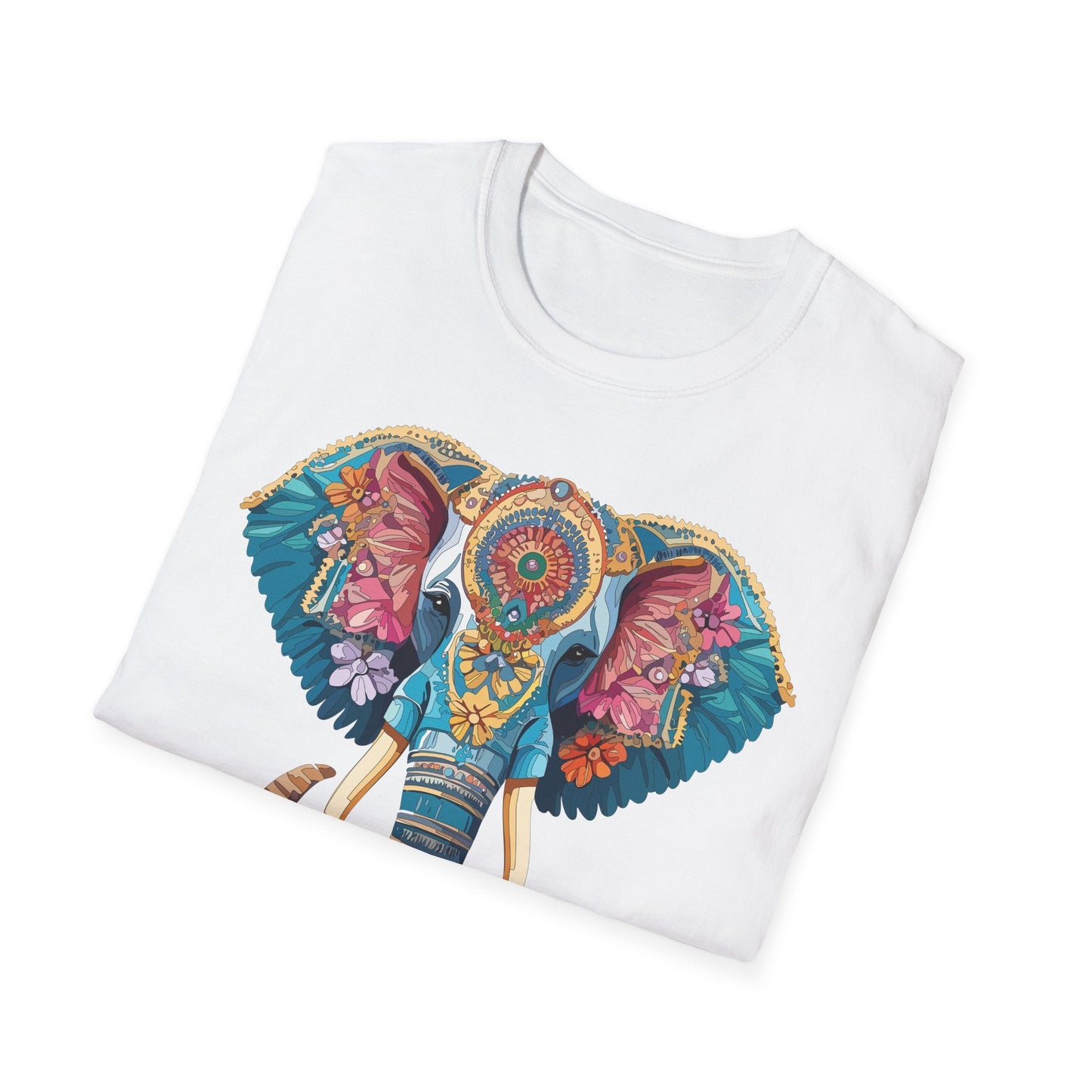 Unisex Elephant Graphic T Shirt Cartoon Elephant Tee Gildan Softstyle 64000 Premium Cotton