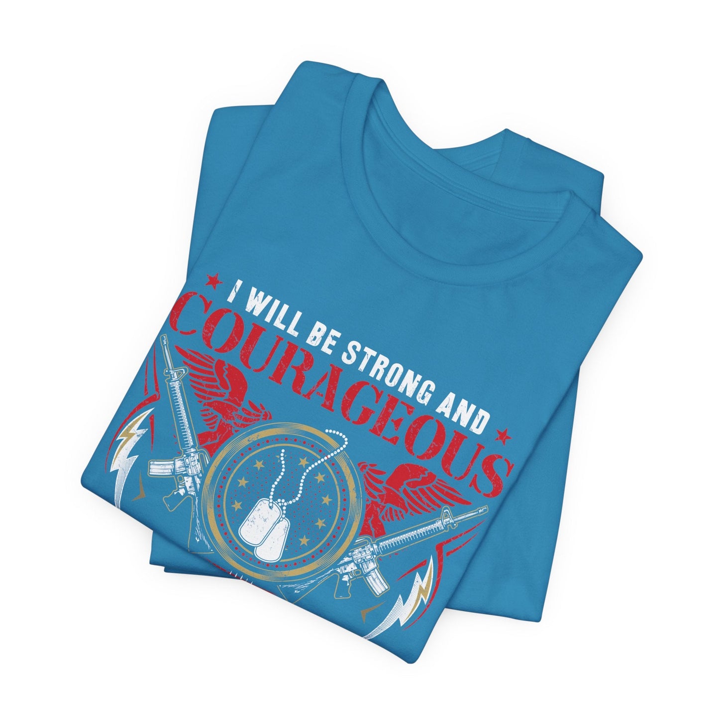 Army Veteran Patriotic Graphic Design Unisex Cotton T-Shirt v37