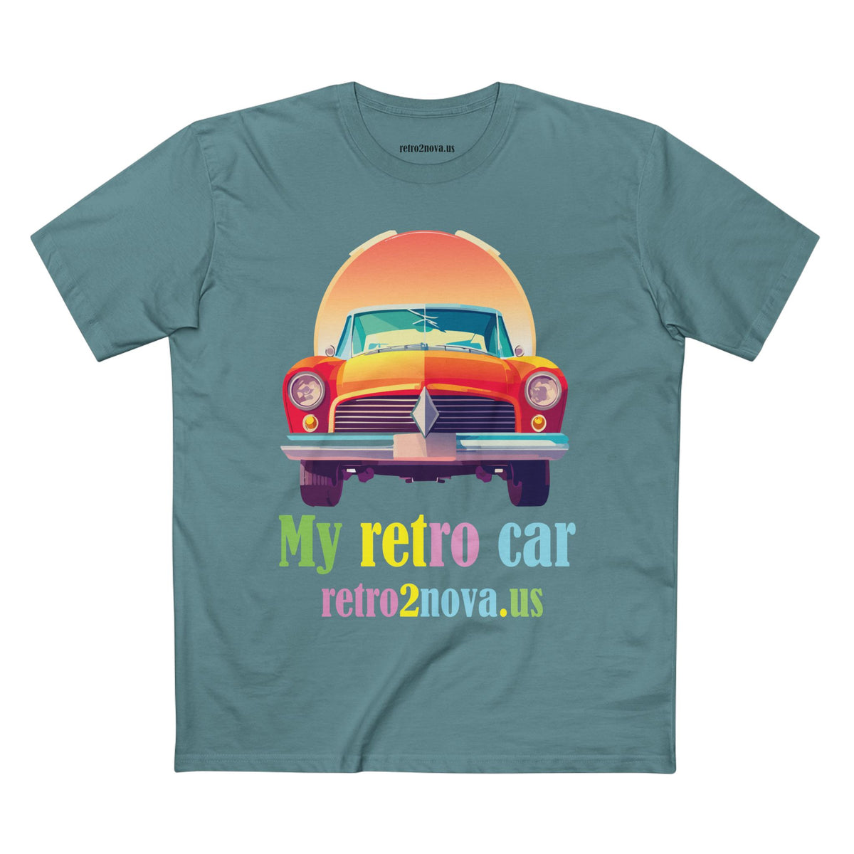 Retro Car Vintage Graphic Tee Staple Unisex 100 Cotton Tee Shirt - RC-10