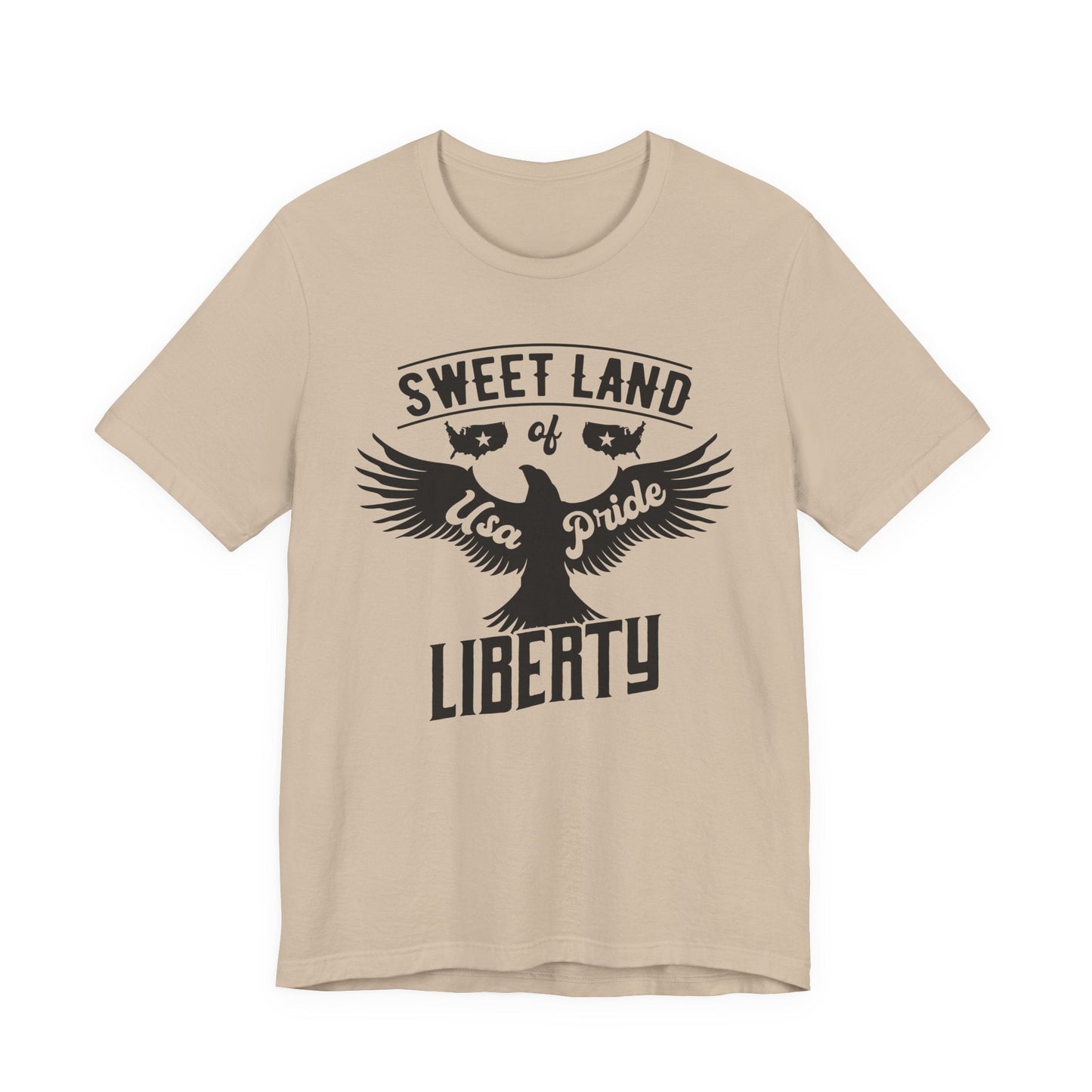 Liberty Eagle Graphic Unisex Cotton T-Shirt a4
