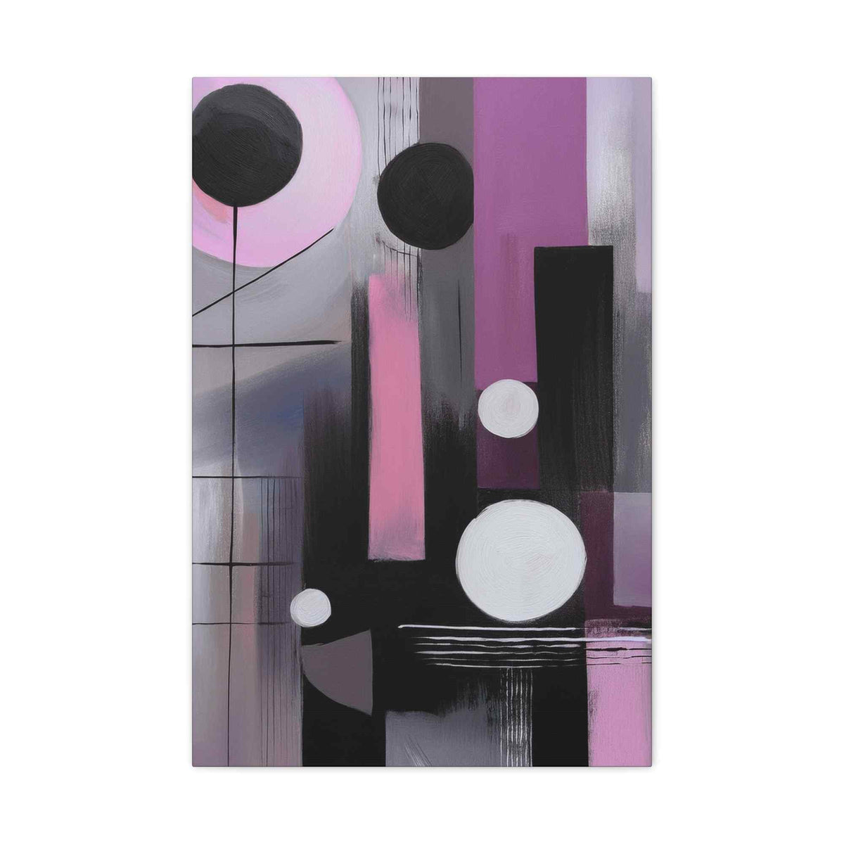 Abstract Geometric Painting Print Canvas 20x24,20x30,24x30 24x32,24x36,30x40 32x48,36x48,40x60 Pine-Wood Inner Frame ABS-44