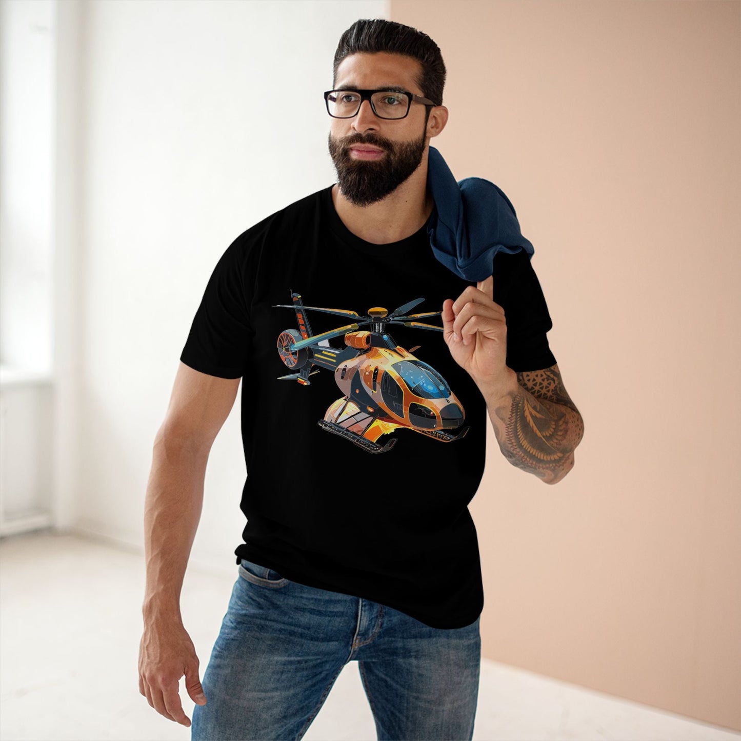 Chopper Graphic Unisex 100 Cotton Staple Tee 6