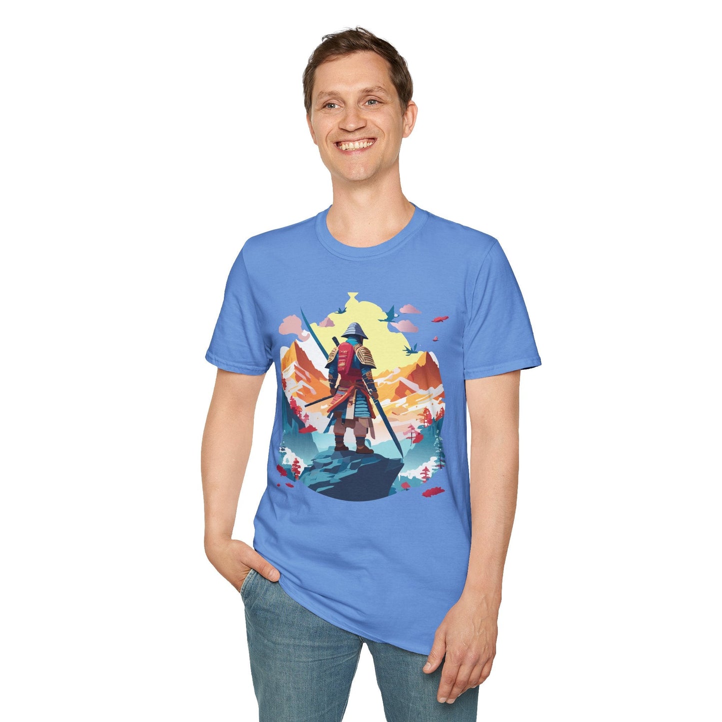 Samurai Shirt Unisex T Shirt Gildan Softstyle 64000 Cotton Tee For Everyday Comfort
