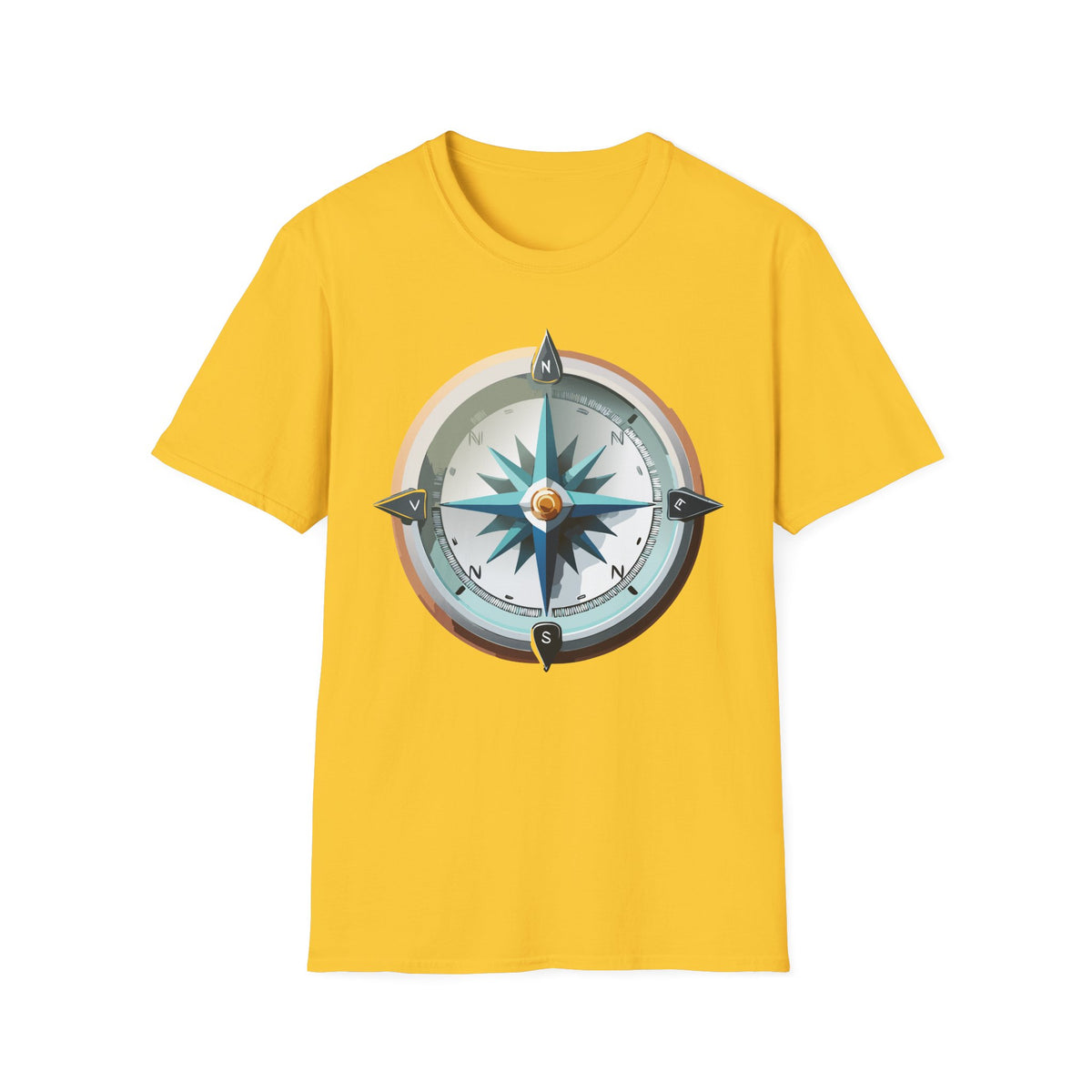 Vintage Compass Tee | Nautical Compass T-Shirt, Adventure Travel Graphic Design Unisex 100 Cotton Gildan T-Shirt