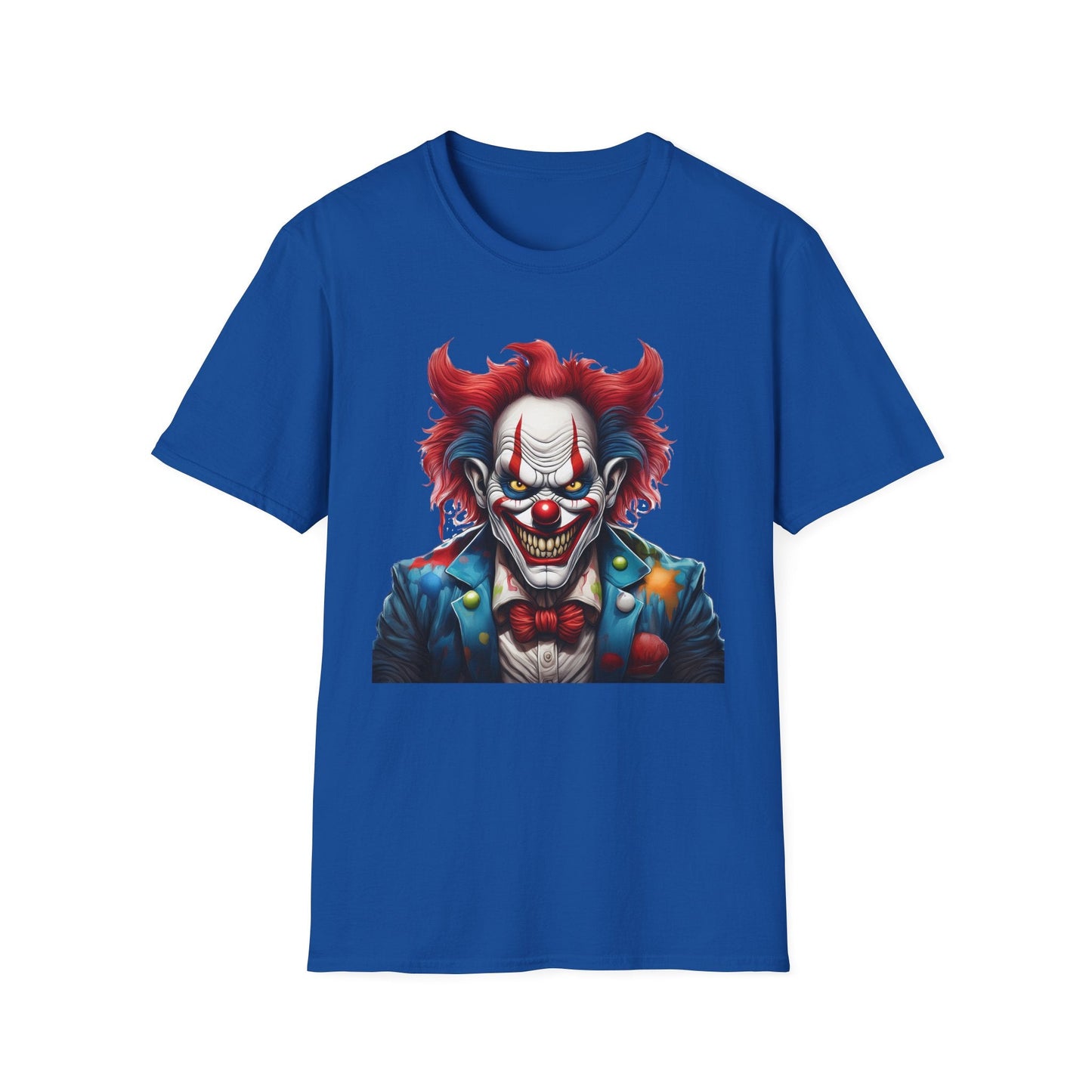 Unisex Clown Shirt With Funny Man Circus Print Tee Gildan Softstyle 64000 Classic Comfort Wear