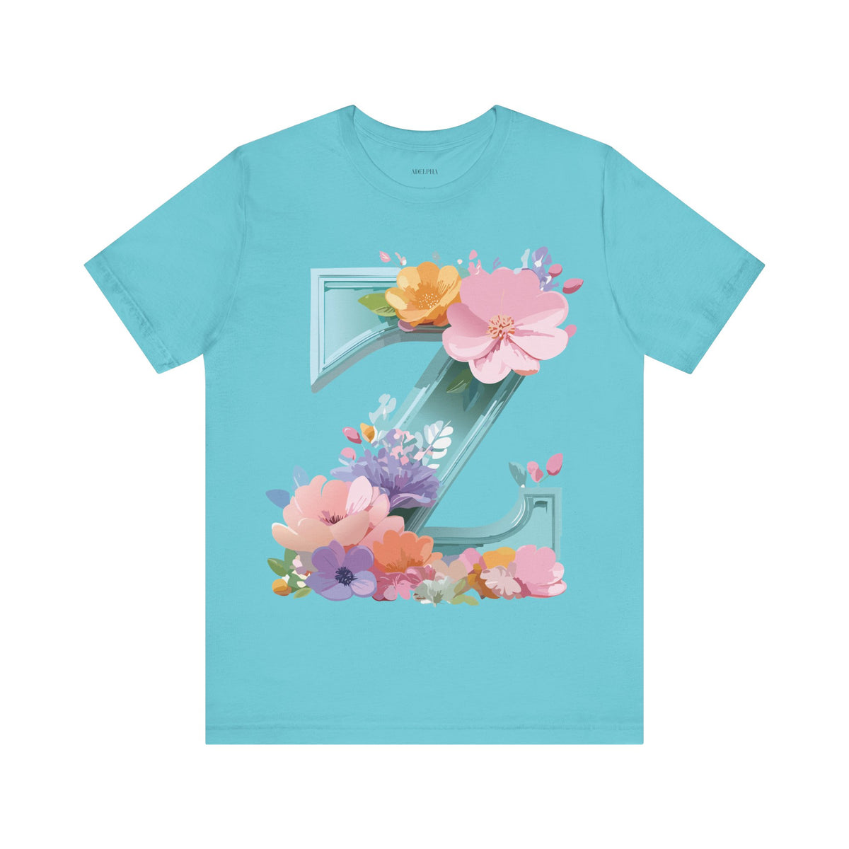Letter Z Graphic Unisex Cotton Bella+Canvas Tee with Art Letter Design