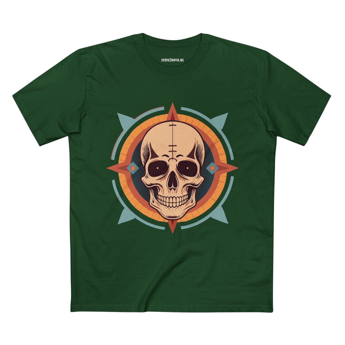 Skull Shirt Unisex Premium Cotton Tee With Original Art Design From Retro2Nova Collection