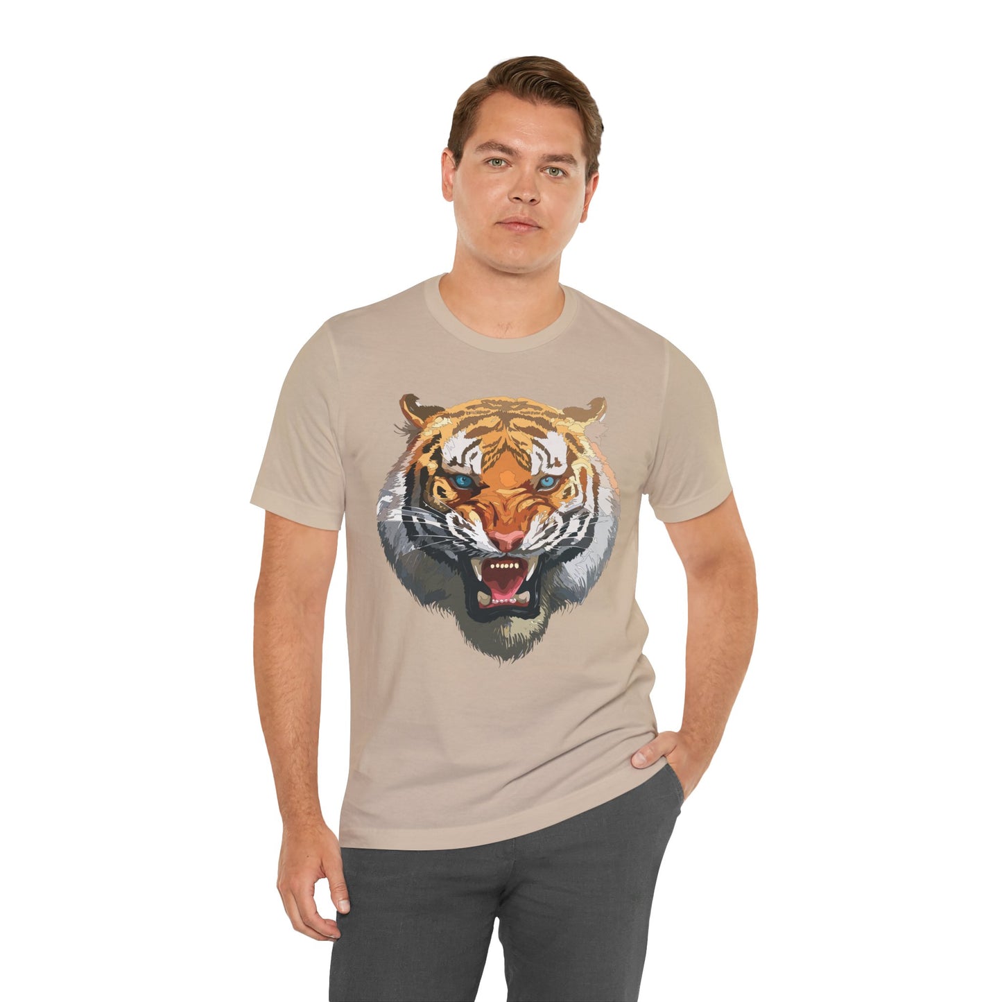 Tiger Shirt, Animal Shirt, T-Shirt with Tiger, Art Design Tee, Wild Animals Tees, Safari T-Shirt, Graphic Design Tee 15