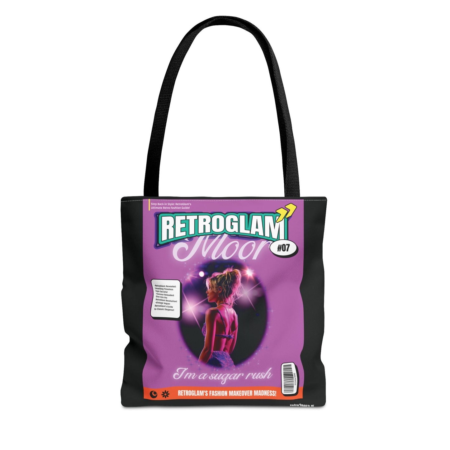Magazine Cover Canvas Tote Bag For Everyday Use With Retro Style Durable Construction Free Shipping