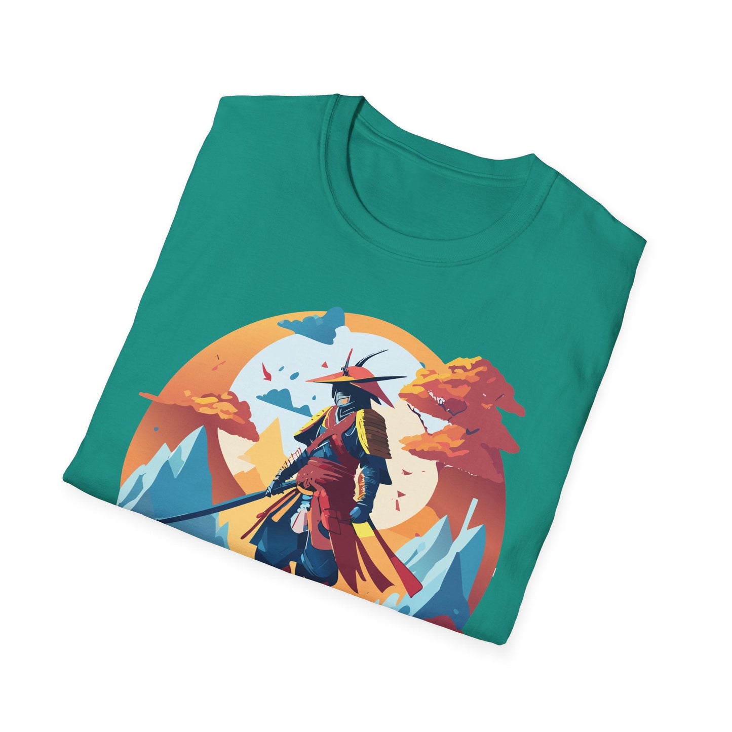 Samurai Shirt Unisex Tee Gildan Softstyle 64000 100 Percent Ring Spun Cotton Lightweight