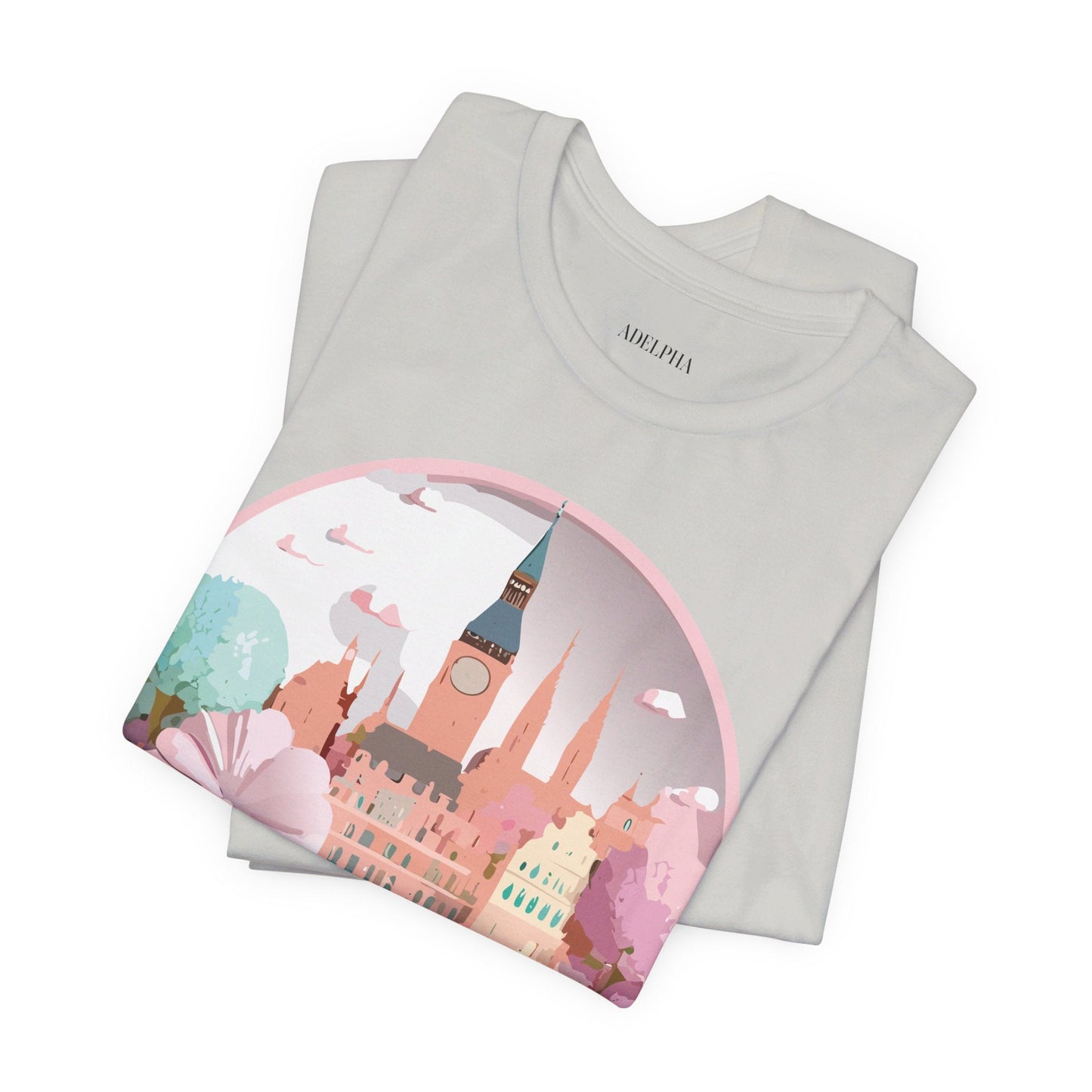 Prague Tourist Shirt Unisex Graphic Tee Featuring Vintage Inspired Art By Adelpha