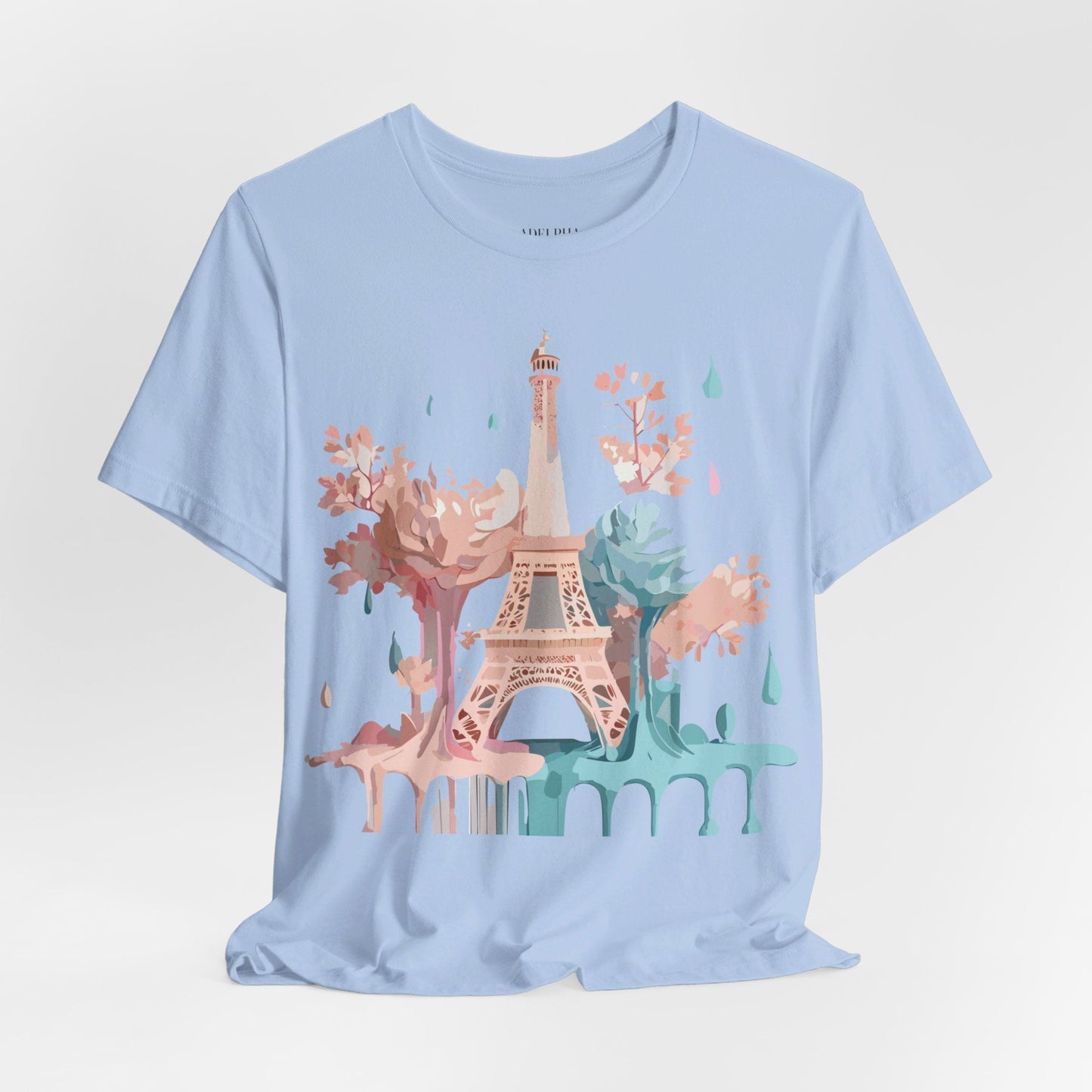 Paris Tourist Shirt Graphic Tee Unisex Vintage Inspired Art Adelpha Premium Quality